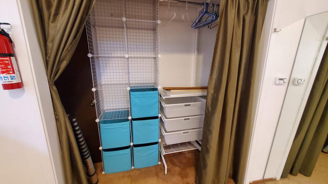 Closet with Organization Storage